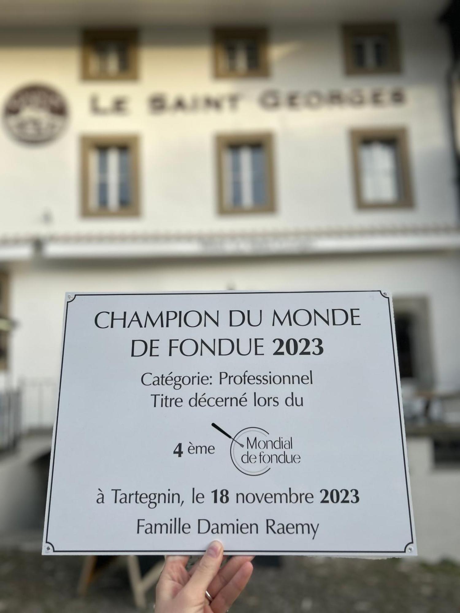 Hotel Le Saint Georges Gruyeres Esterno foto